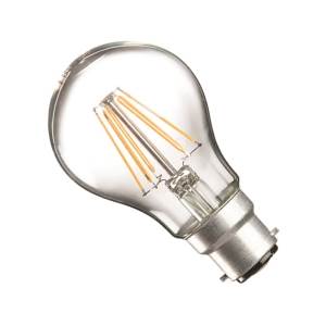 Filament LED A60 GLS 240v 8w B22d 850lm 4000 Dimmable