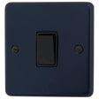 CRB5B Standard Plate Blue 1 Gang Intermediate Rocker Light Switch