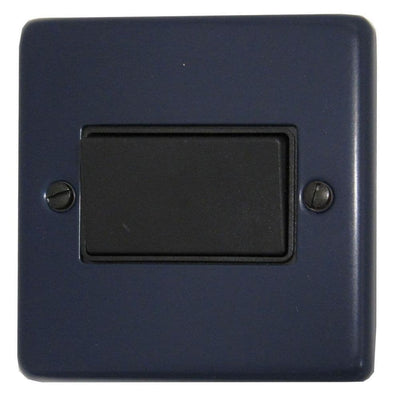 CRB69B Standard Plate Blue 1 Gang Triple Pole 10A Fan Isolator Switch