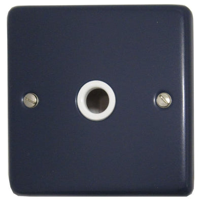 CRB79W Standard Plate Blue 1 Gang Flex Outlet Plate